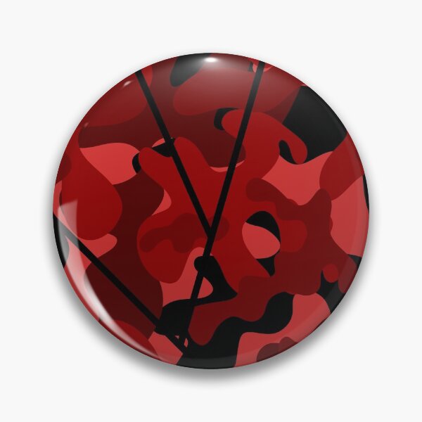 Item preview, Camouflage Hexagon - Red with Black Background designed and sold by T-RAZR.
