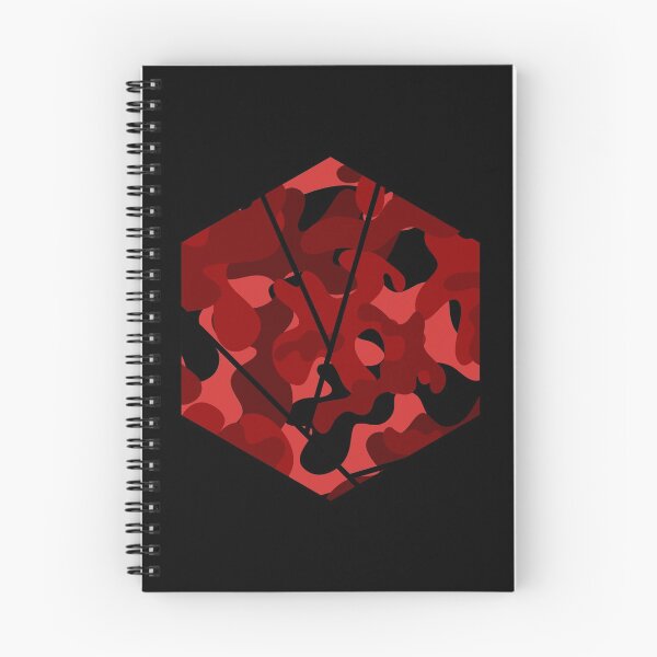 Item preview, Camouflage Hexagon - Red with Black Background designed and sold by T-RAZR.