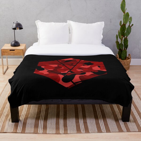Artikelvorschau, Camouflage Hexagon - Rot mit schwarzem Hintergrund entworfen und verkauft von T-RAZR.