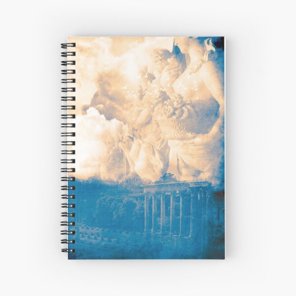 Greek Blues Spiral Notebook
