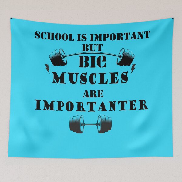 Item preview, School Is Important But Biceps Are Importanter designed and sold by YSNbr.