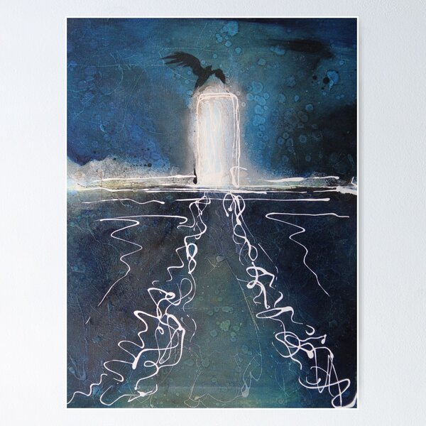 Item preview, Seabird on piling in oils designed and sold by Shannon Schober.