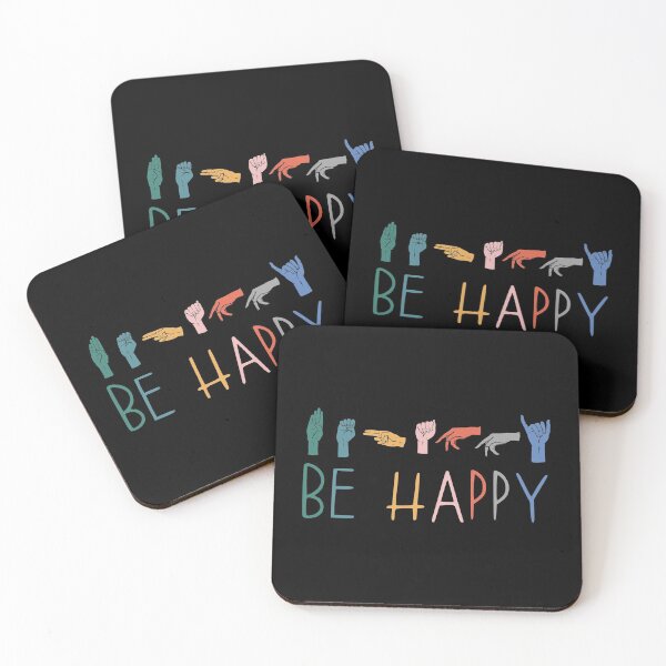 Item preview, Be Happy Hand Sign Language Teachers Interpreter ASL designed and sold by kindxinn.