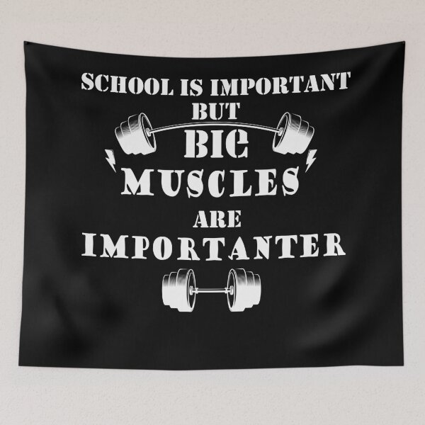 Item preview, School Is Important But Biceps Are Importanter designed and sold by YSNbr.