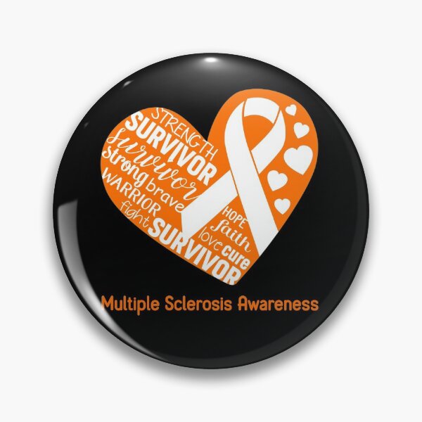 Item preview, Multiple Sclerosis Heart Support Multiple Sclerosis Warrior Fighting designed and sold by GennieShop.