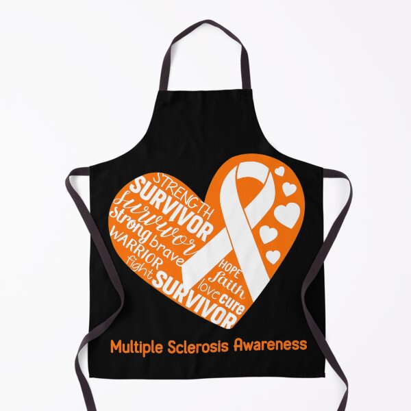 Item preview, Multiple Sclerosis Heart Support Multiple Sclerosis Warrior Fighting designed and sold by GennieShop.