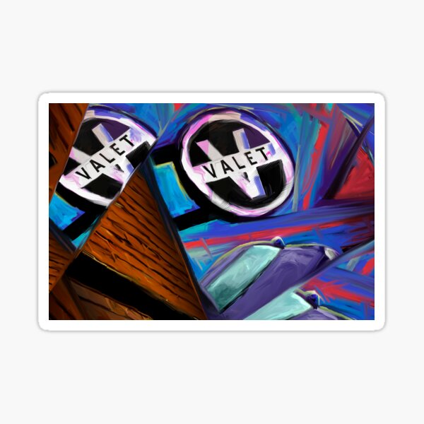 &ldquo;Valet Sign Art " Sticker for Sale by YepGraphix | Redbubble