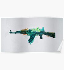 CS:GO AK-47 Fire Serpent Poster