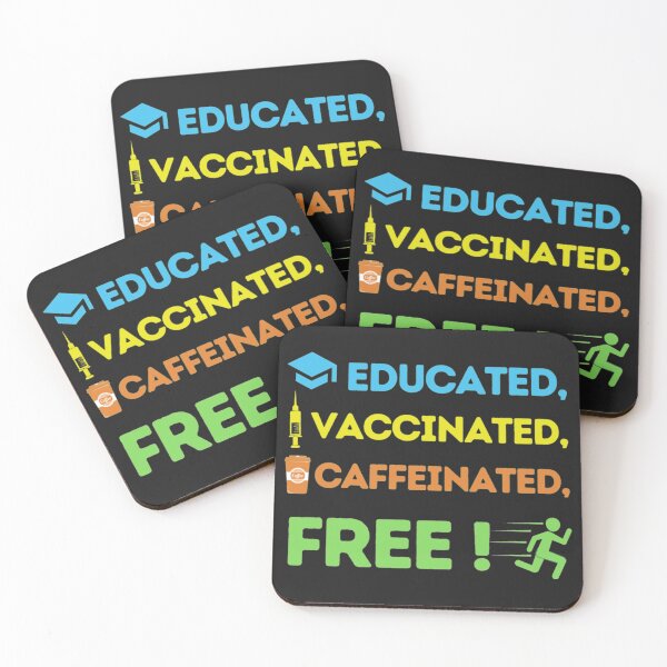 Item preview, Awesome Vaccinated Caffeinted Dedicated Teacher designed and sold by StarcyWol.
