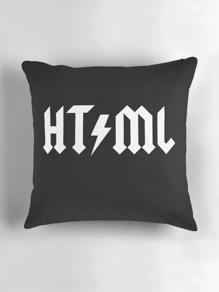 Thumbnail 3 of 4, Pillow, HTML Rocks designed and sold by contoured.