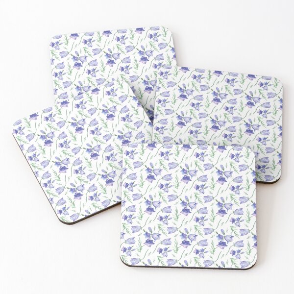 Item preview, Campanula blue bell flower watercolor  designed and sold by DesignForGifts.