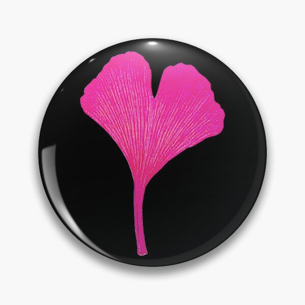 Item preview, Pink Ginkgo Leaf Plant Artwork designed and sold by badlydrawnbabe.