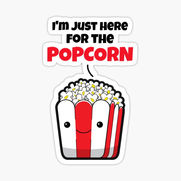 Popcorn love Sticker