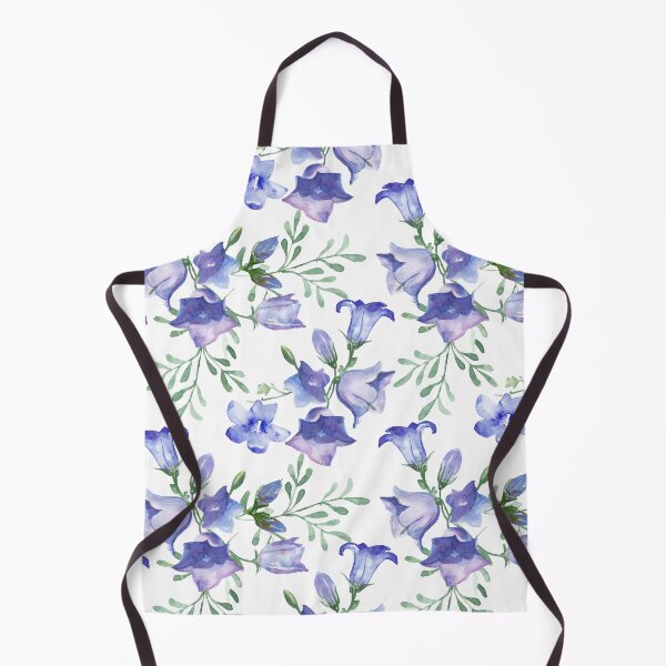 Item preview, Campanula blue bell flower watercolor designed and sold by DesignForGifts.