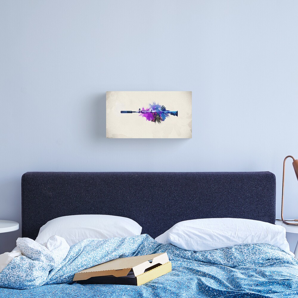 CS:GO M4A1-S Hyper Beast Canvas Print