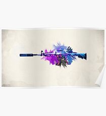 CS:GO M4A1-S Hyper Beast Poster