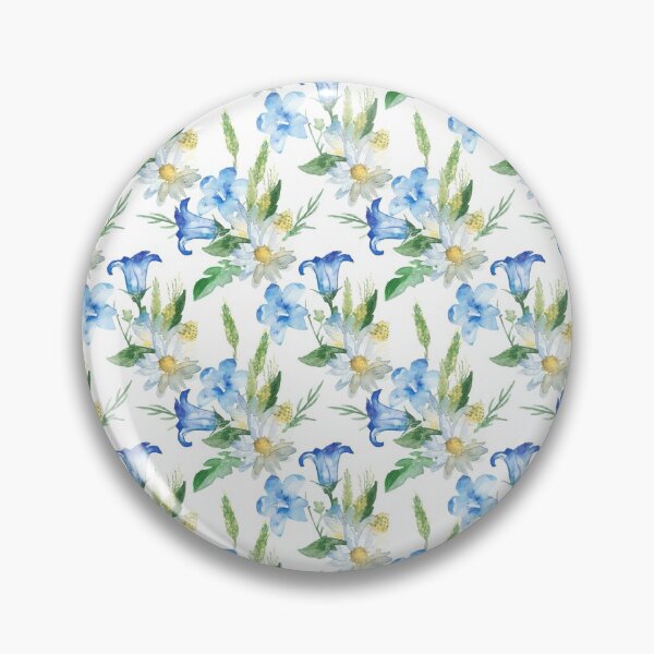 Item preview,  Campanula blue bell flower watercolor  designed and sold by DesignForGifts.