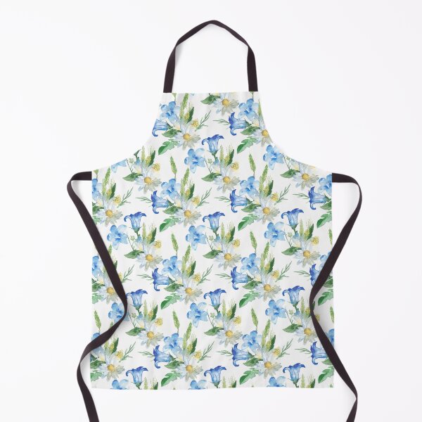 Item preview, Campanula blue bell flower watercolor designed and sold by DesignForGifts.