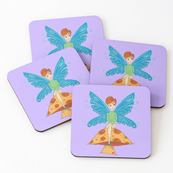 Item preview, Penny the Butterfly Fairy Purple Background designed and sold by vickysaliba.
