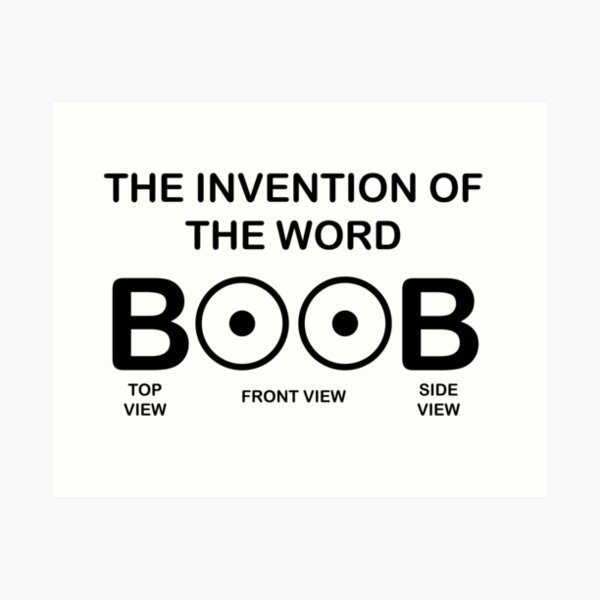 Boob Top Front Side Art Prints for Sale