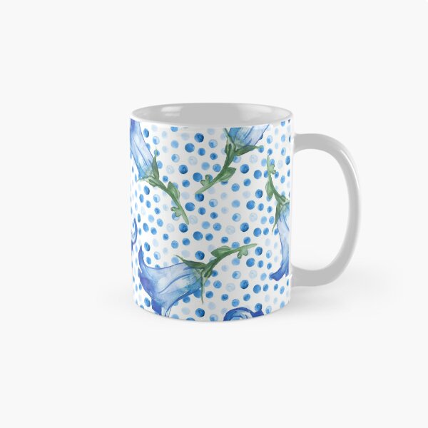 Item preview, Blue Bell Campanula flower watercolor  designed and sold by DesignForGifts.