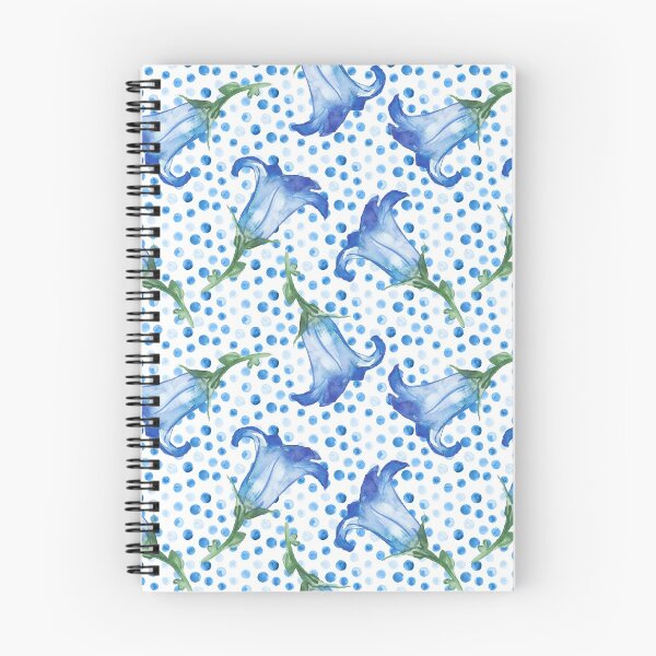 Item preview, Blue Bell Campanula flower watercolor  designed and sold by DesignForGifts.