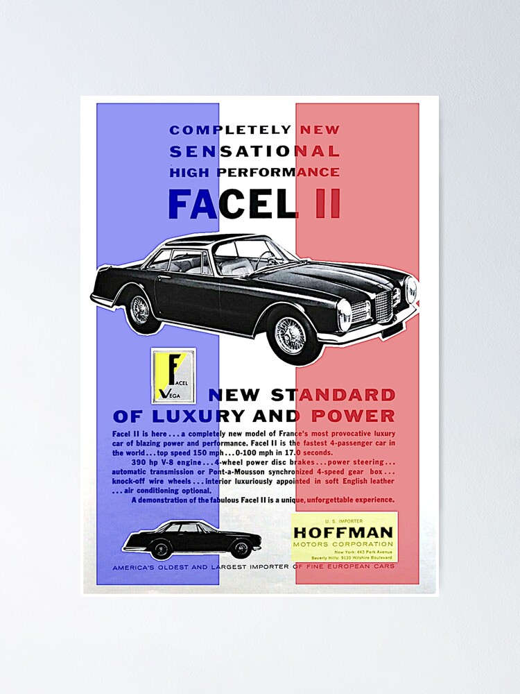 Vintage Facel Vega Poster Re-Imagined Poster for Sale by SimonAllen |  Redbubble