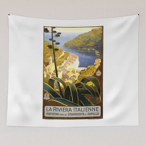 Item preview, 1920 Italian Riviera Travel Poster designed and sold by retrographics.