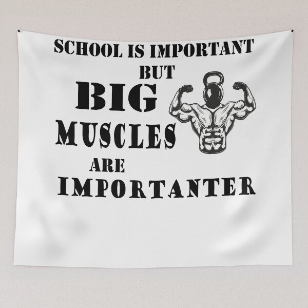 Item preview, School Is Important But Biceps Are Importanter designed and sold by YSNbr.