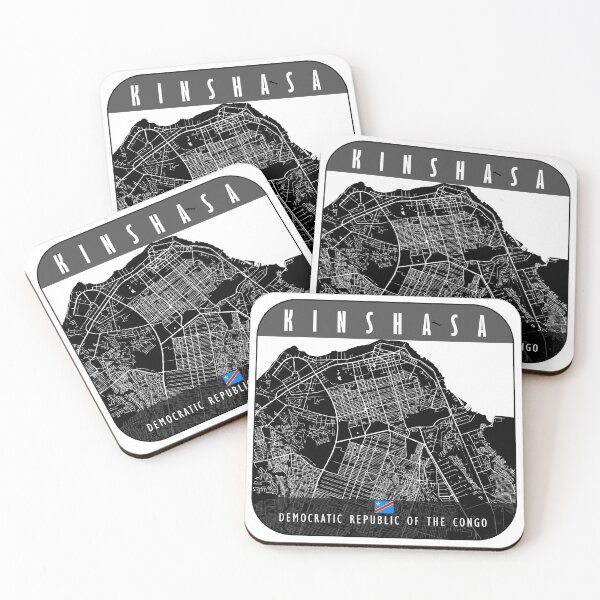 Item preview, KINSHASA MAP CONGO designed and sold by hatimelhag.