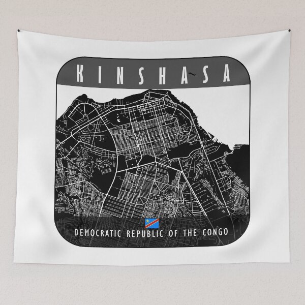 Item preview, KINSHASA MAP CONGO designed and sold by hatimelhag.