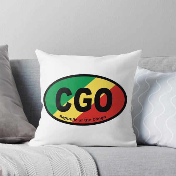 Item preview, República del Congo Bandera congoleña CGO Oval Euro Pegatina Para Coche designed and sold by cangurojoe.