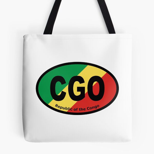 Item preview, República del Congo Bandera congoleña CGO Oval Euro Pegatina Para Coche designed and sold by cangurojoe.