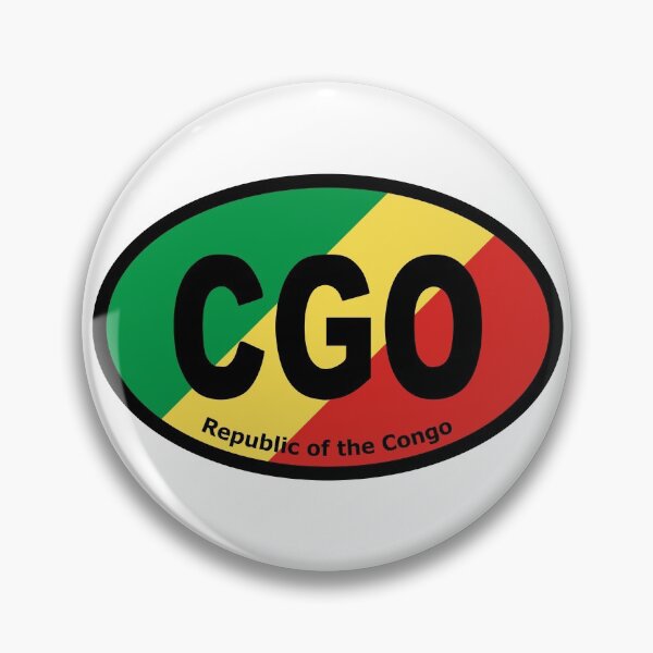 Artikelvorschau, Republik Kongo kongolesische Flagge CGO Oval Euro Autoaufkleber entworfen und verkauft von cangurojoe.