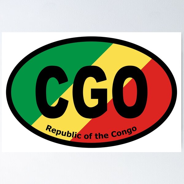 Item preview, Republic of the Congo Congolese Flag CGO Oval Euro Bumper Sticker designed and sold by cangurojoe.