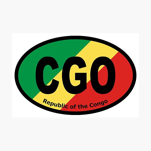 Item preview, Republic of the Congo Congolese Flag CGO Oval Euro Bumper Sticker designed and sold by cangurojoe.