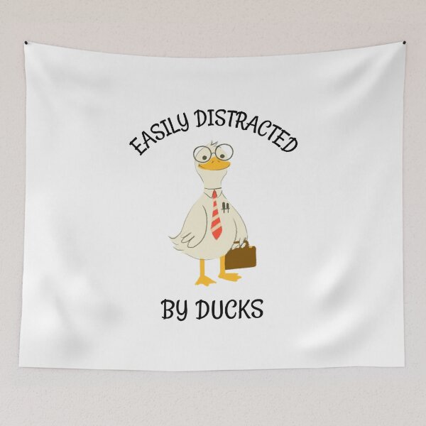 Item preview, Easily Distracted by Ducks Funny designed and sold by HppyStrngHelthy.