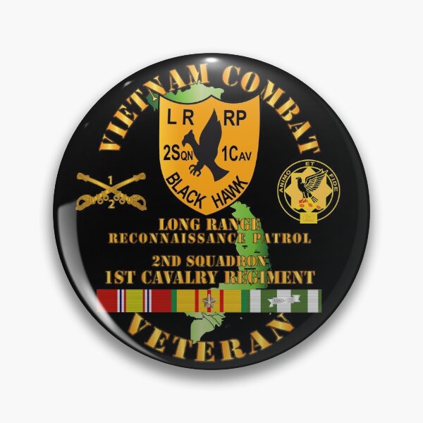 Item preview, Army - Vietnam Combat Veteran - 2nd Squadron, 1st Cav Regt  LRRP - Black Hawk w VN SVC designed and sold by Military Insignia Products.