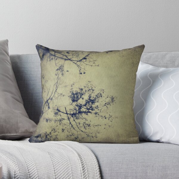 Splatters of blue 3 Throw Pillow