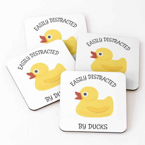 Item preview, Easily Distracted by Ducks Funny designed and sold by HppyStrngHelthy.