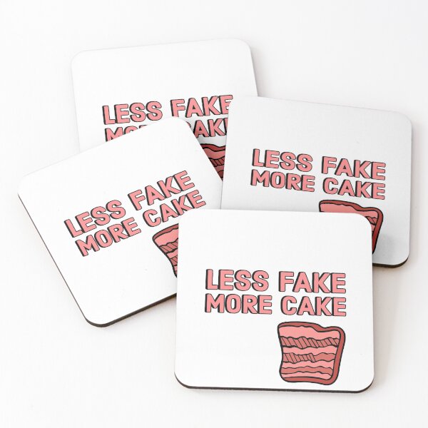 Item preview, Less fake, more cake designed and sold by Jerneja.