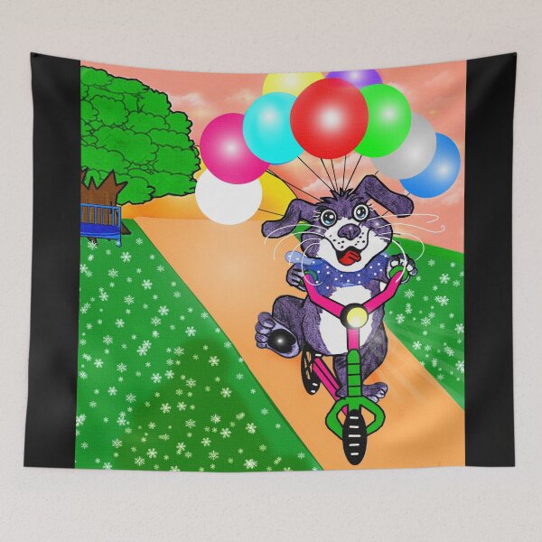 Item preview, Happy biker - cute dog  designed and sold by Shirley cute art .