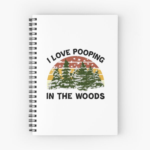 Item preview, I Love Pooping In The Woods Sunset Vintage Camping designed and sold by Dexter Freeman.
