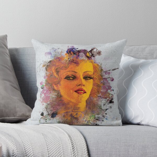 Painted Beauty Throw Pillow