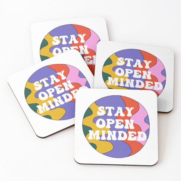 Item preview, Retro Stay Open Minded Hippie Quote designed and sold by Natasha Rolfe.