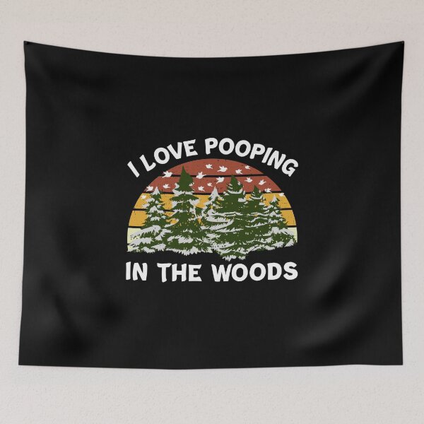 Item preview, I Love Pooping In The Woods Camping Sunset Vintage designed and sold by Dexter Freeman.