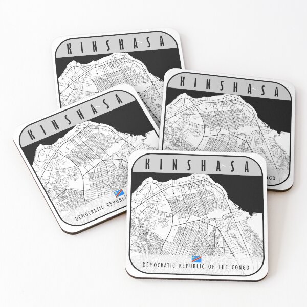 Item preview, KINSHASA MAP CONGO designed and sold by hatimelhag.