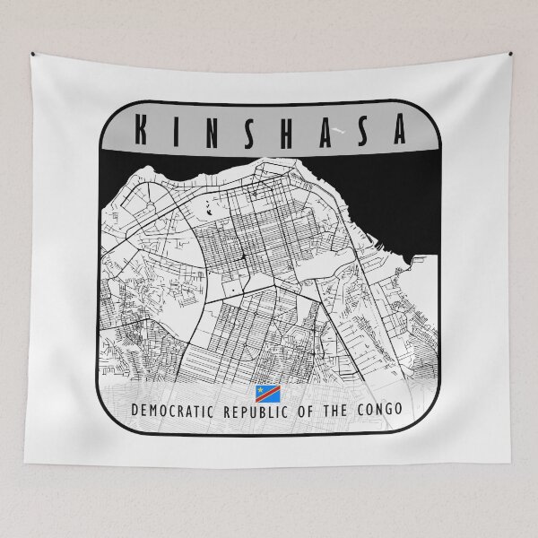 Item preview, KINSHASA MAP CONGO designed and sold by hatimelhag.