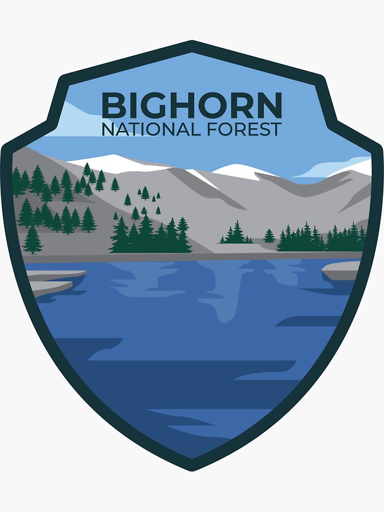 "Bighorn National Forest" Sticker for Sale by parkland Redbubble