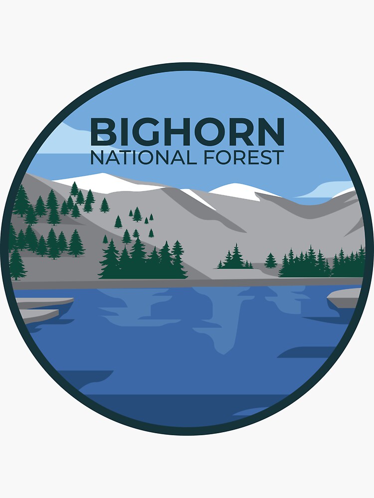 "Bighorn National Forest" Sticker for Sale by parkland Redbubble